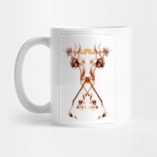 Unique and organic Smoke Art Abstract design A cow breathing out another cow? Mug